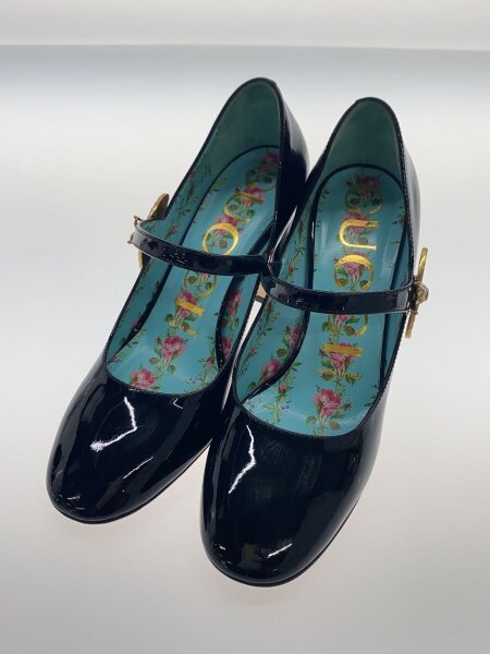 GUCCI(グッチ) / louis bee mary jane pumps/パンプス/35/BLK/エナメル 