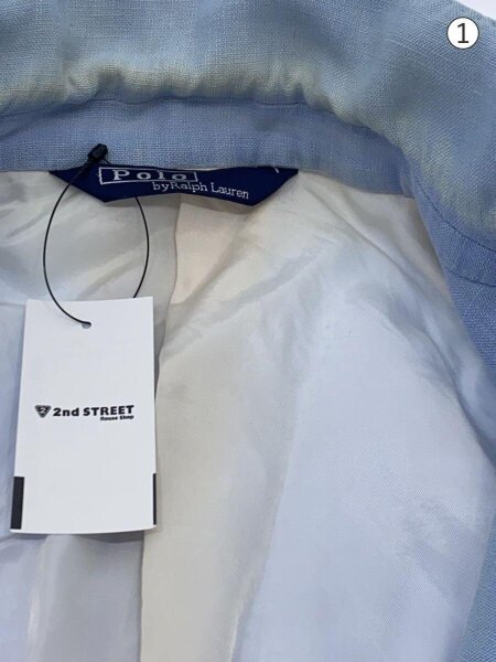 POLO RALPH LAUREN / 90s/テーラードジャケット/日本製/リネン/BLU/無地 POLO RALPH LAUREN(ポロラルフローレン) / 90s/テーラードジャケット