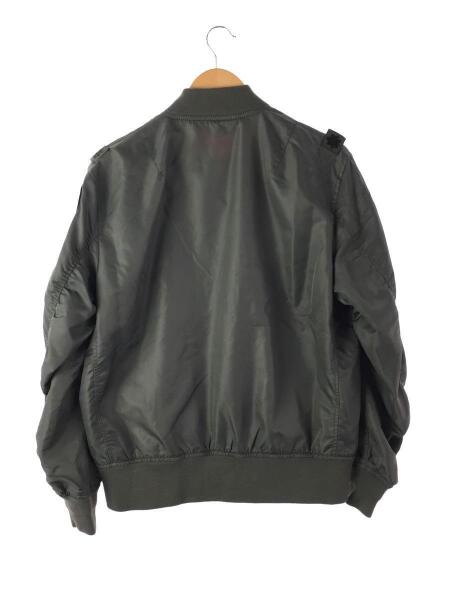 HOUSTON(ヒューストン) / フライトジャケット/L/ナイロン/カーキ/mil-j