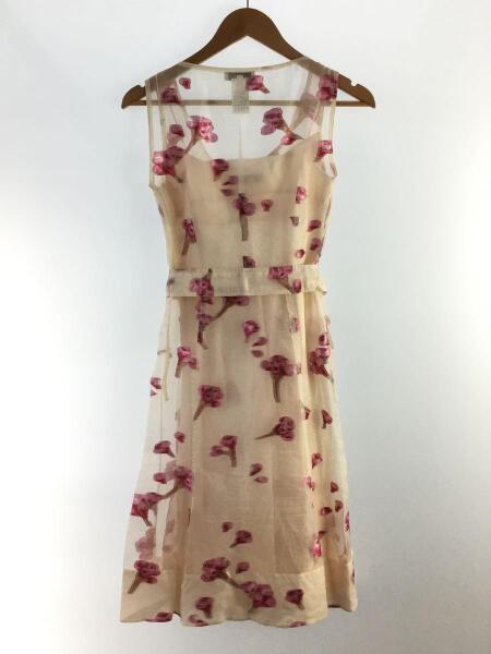 CELINE(セリーヌ) / ノースリーブワンピース/36/シルク/PNK/花柄/2  