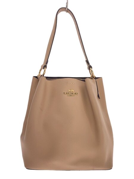 COACH(コーチ) / タウン・バケットバッグ/レザー/BEG/無地 | 中古品の 