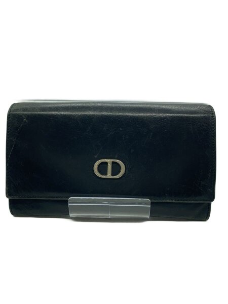 Christian Dior(クリスチャンディオール) / 長財布/レザー/BLK/無地 