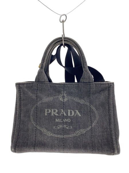 PRADA(プラダ) / カナパ/2wayショルダー付/ハンドバッグ/GRY/無地 