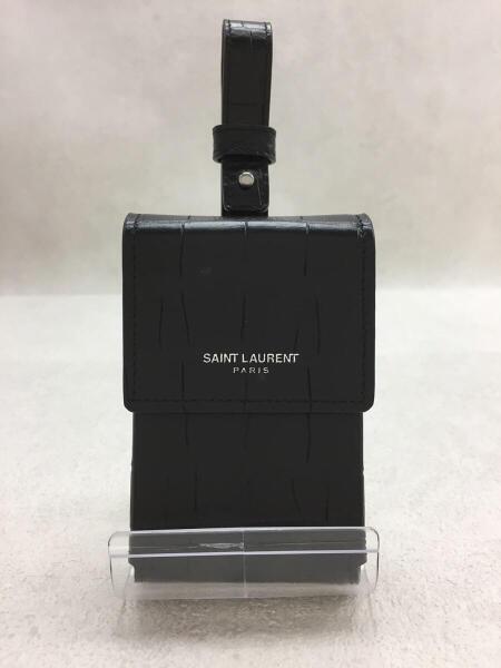 SAINT LAURENT サンローラン シガレットケース クロコ 黒 SAINT