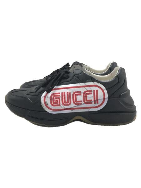 GUCCI(グッチ) / RHYTON/ローカットスニーカー/UK7/BLK/レザー/523609 