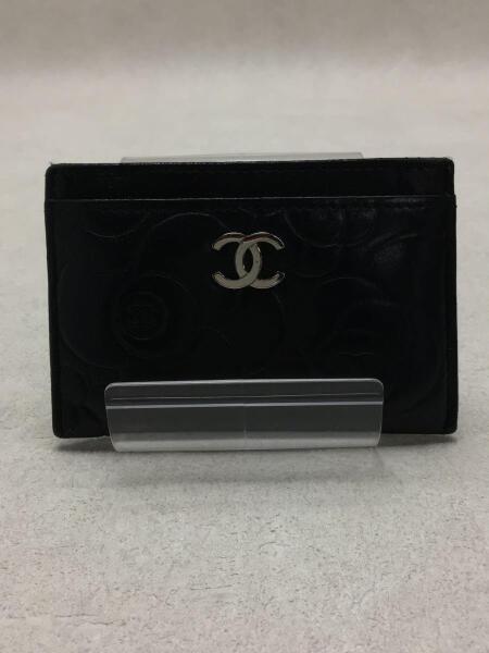 CHANEL ラムスキン カメリアモチーフ ケース カードケース CHANEL