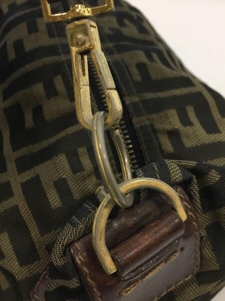 FENDI(フェンディ) / ロゴポーチ/BRW/総柄/2288-26597-89/ハンドル 