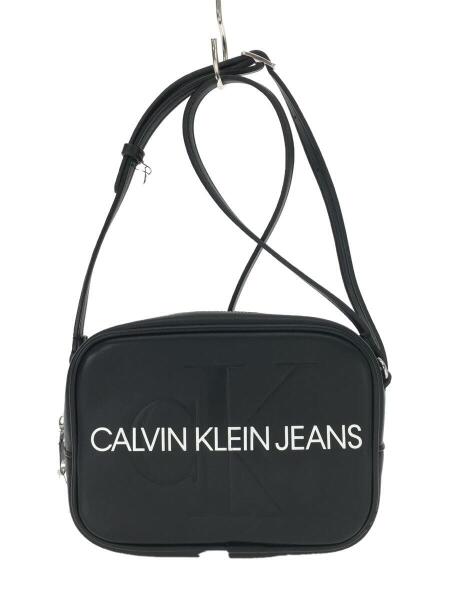 Calvin Klein(カルバンクライン) / ショルダーバッグ/レザー/BLK/ロゴ 