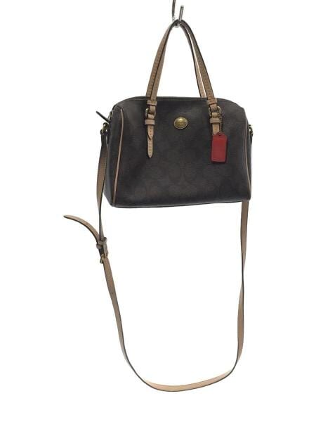COACH(コーチ) / ショルダーバッグ/PVC/BRW/総柄/F50178/2WAY/鞄 