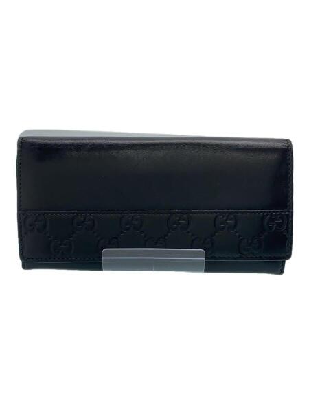 GUCCI(グッチ) / 長財布/GG/ロゴ/レザー/BLK/メンズ/ブラック | 中古品 