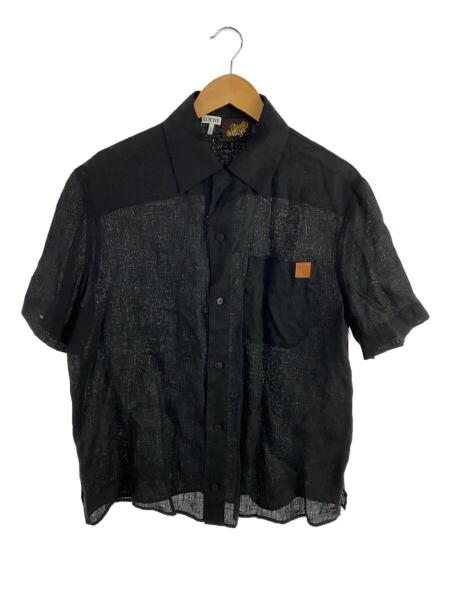 LOEWE(ロエベ) / 半袖シャツ/リネン/BLK/ブラック/無地/LOEWE LINEN 