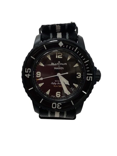 SWATCH(スウォッチ) / クォーツ腕時計/アナログ/キャンバス/BLK/BLK 