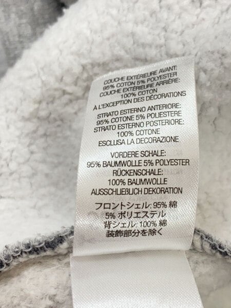 Supreme(シュプリーム) / パーカー/XXL/コットン/GRY/グレー/灰色/裏 