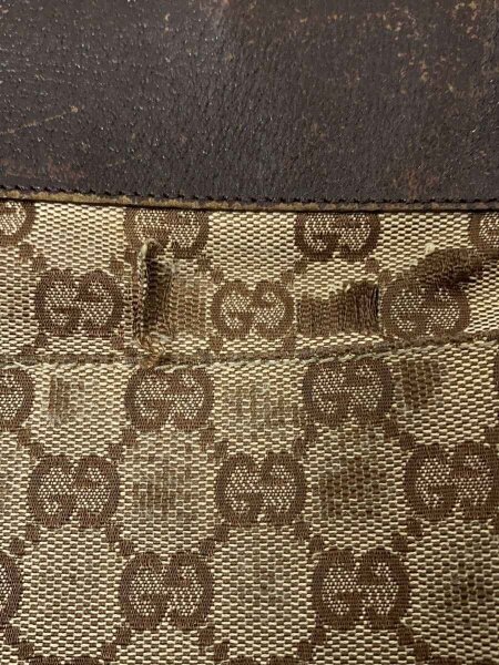 GUCCI(グッチ) / 角スレ/背面破れ/ショルダーバッグ/キャンバス/BRW/総