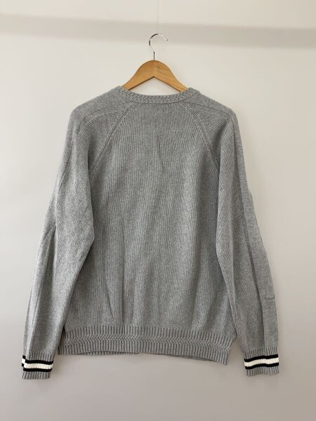 DIESEL ストライプニットセーター ブラック/グレー DIESEL([イリョウ/フクショク]ディーゼル) / ニット・セーター(厚手)/L