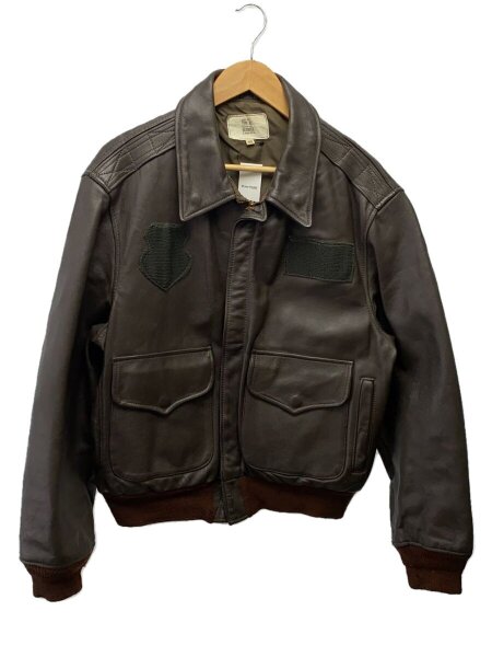 A-2 Orchard フライトジャケット USA製 ブラウン 40 レザー A-2