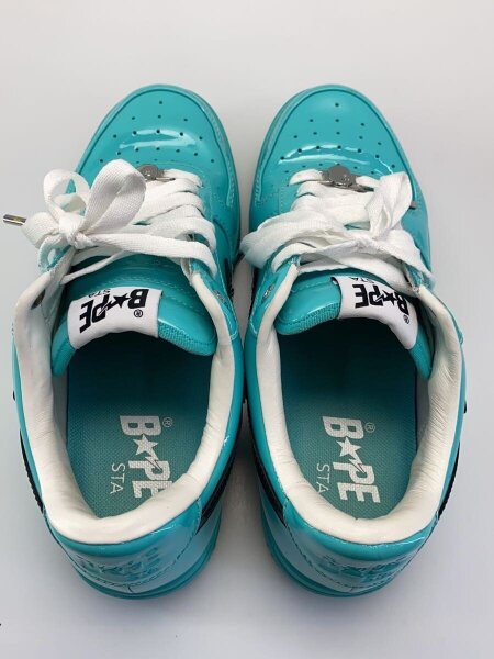 BAPE STA!(ベイプスタ) / ターコイズ/パテントレザー/ローカット/26.5 