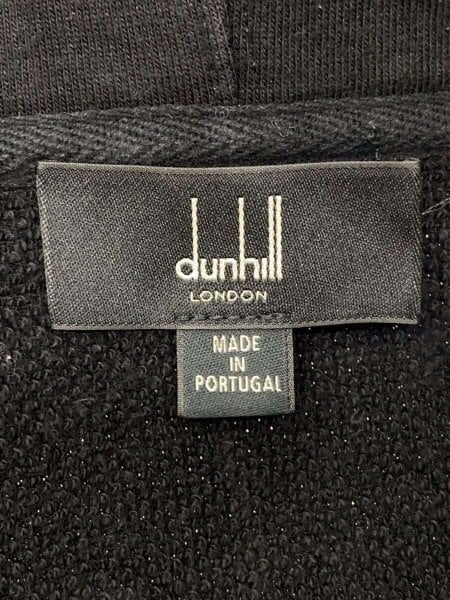 dunhill(ダンヒル) / ジップパーカー/L/コットン/BLK/無地 | 古着の 