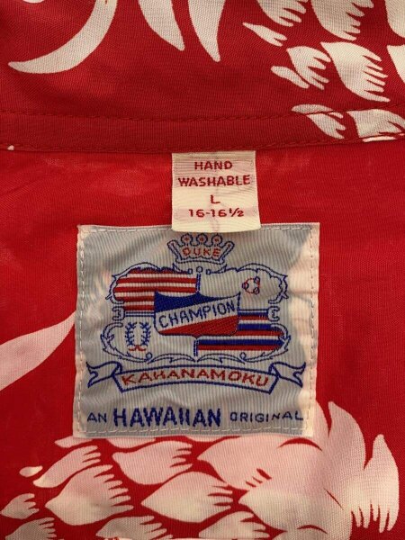 DUKE KAHANAMOKU(デュークカハナモク) / 長袖アロハシャツ/16.5