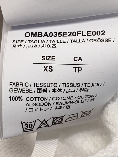 OFF-WHITE(オフホワイト) / スウェット/XS/コットン/WHT