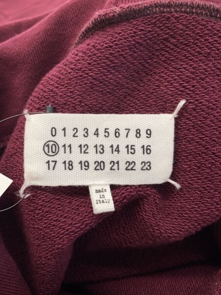 Maison Margiela / 反転ロゴプルオーバーパーカー/パーカー/44/コットン/BRD/S30GU0143/※シミ有 Maison Margiela(メゾンマルジェラ) / 反転ロゴプルオーバーパーカー