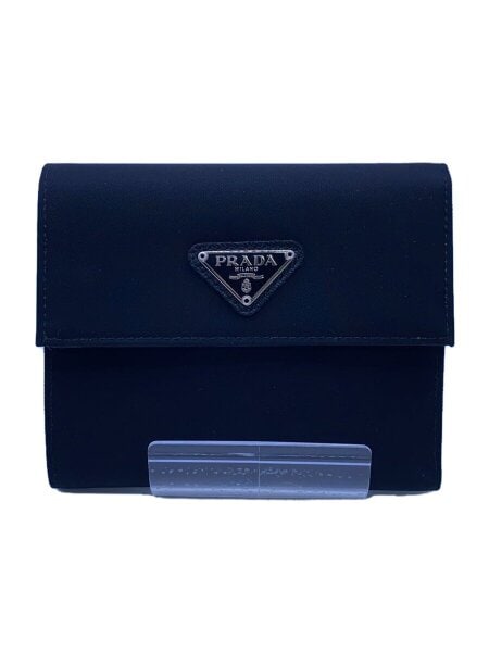 PRADA(プラダ) / 3つ折り財布/エナメル/BLK/無地/メンズ | 中古品の 