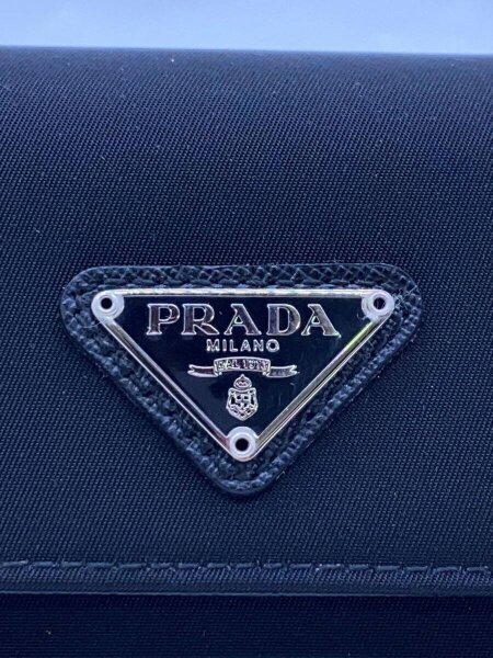 PRADA(プラダ) / 3つ折り財布/エナメル/BLK/無地/メンズ | 中古品の 