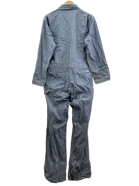 KEY / オーバーオール/--/コットン/NVY/ストライプ/TALONジップ KEY(キー) / オーバーオール/--/コットン/NVY/ストライプ/TALONジップ