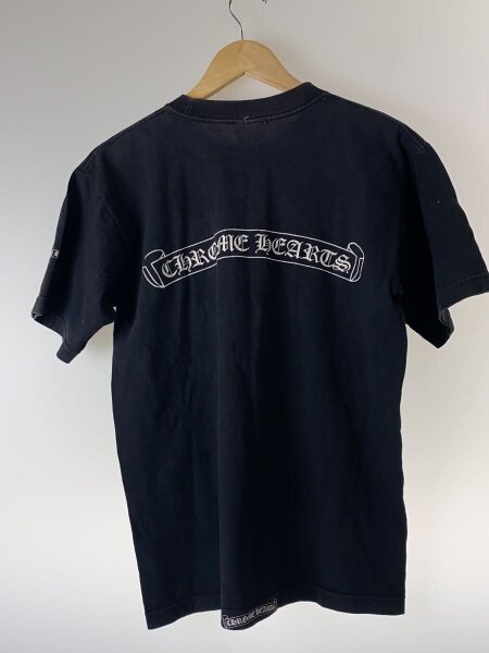 CHROME HEARTS(クロムハーツ) / Tシャツ/M/コットン/BLK/無地/日焼け有