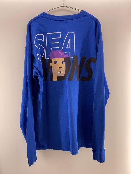 WIND AND SEA(ウィンダンシー) / MADNESS WDS L/S Pocket TEE/XL/BLU 
