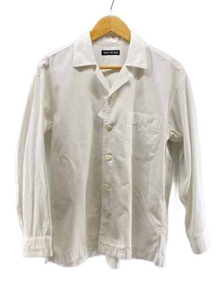 ISSEY MIYAKE(イッセイミヤケ) / 長袖シャツ/1/コットン/WHT/無地 