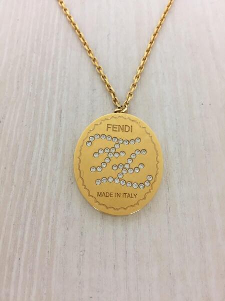 FENDI(フェンディ) / ネックレス/--/カラーストーン/GLD/カリグラフィ  