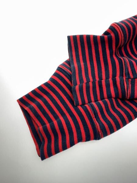 Supreme / ジップパーカー/L/コットン/RED/ボーダー Supreme(シュプリーム) / ジップパーカー/L/コットン/RED/ボーダー