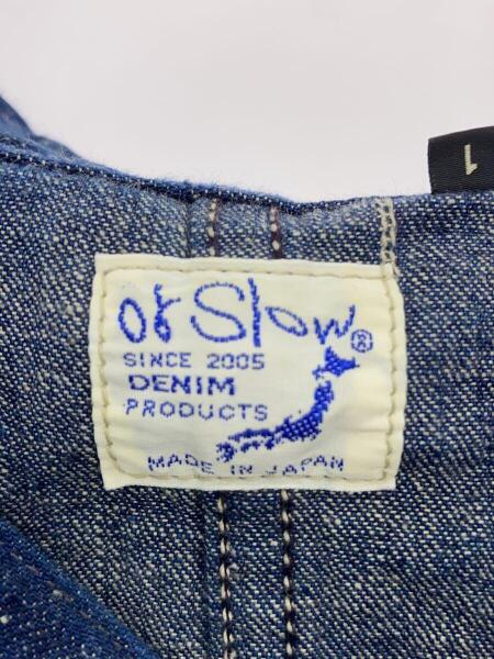 美品 オアスロウ 大戦 デニム カバーオール 月桂樹ボタン 1サイズ orSlow(オアスロウ) / 大戦モデル/月桂樹ボタン/デニムカバーオール