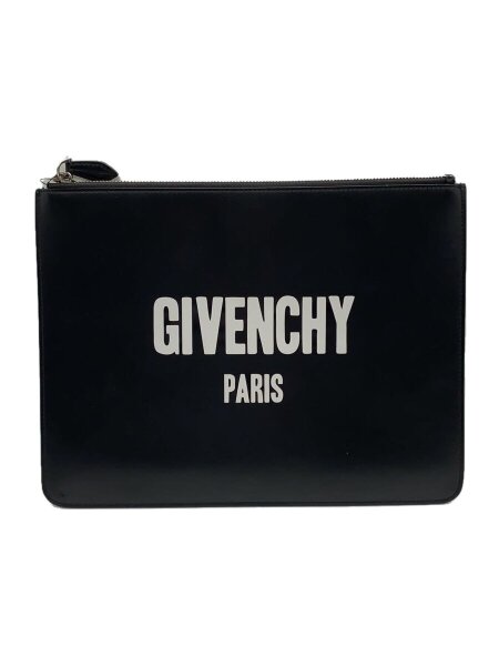GIVENCHY(ジバンシィ) / クラッチバッグ/レザー/BLK/無地 | 中古品の 