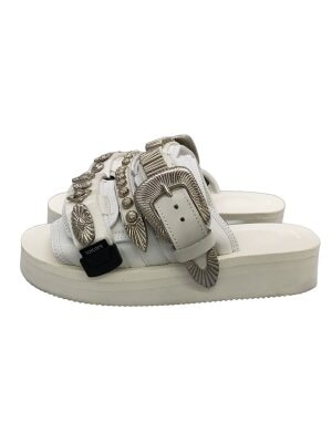 suicoke(スイコック) / x MUVEIL コラボサンダル パール 厚底/22cm/BLK