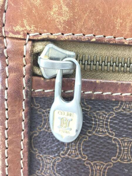 CELINE(セリーヌ) / クラッチバッグ/レザー/BRW/マカダム柄/M92