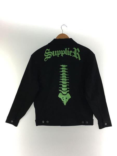 SUPPLIER(サプライヤー) / ジャケット/S/コットン/BLK/Bone Embroidery 