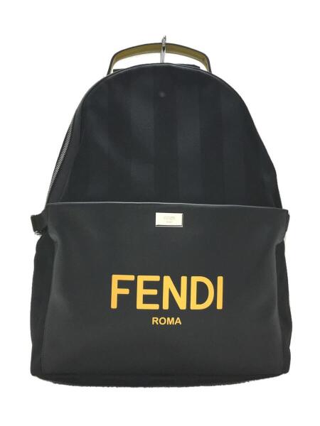 FENDI(フェンディ) / リュック/レザー/ブラック/ストライプ 