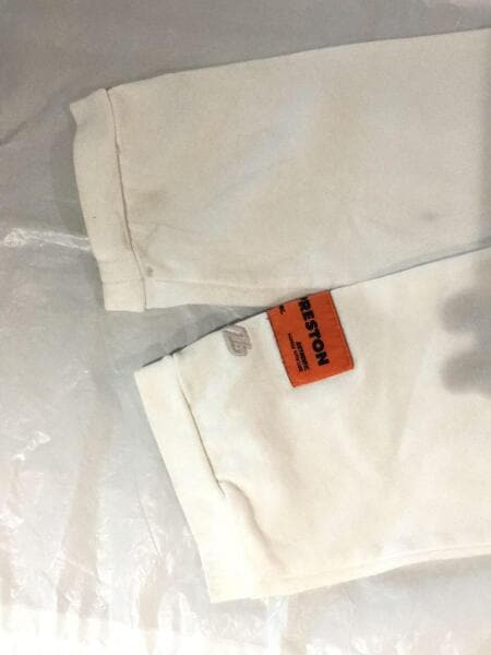HERON PRESTON(ヘロンプレストン) / 長袖Tシャツ/M/コットン/ホワイト 