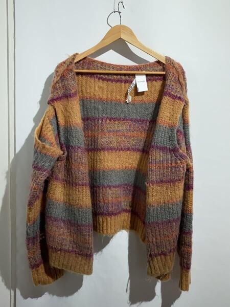 PERVERZE モヘアニットカーディガン マルチカラー