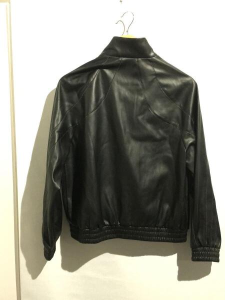 adidas / TREFOIL FAUX LEATHER JACKET/ブルゾン/L/フェイクレザー/BLK/II6103 adidas(アディダス) / TREFOIL FAUX LEATHER JACKET/ジャケット/L