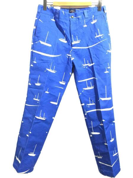NOAH(ノア) / ストレートパンツ/34/コットン/ブルー/総柄 | 古着の販売 