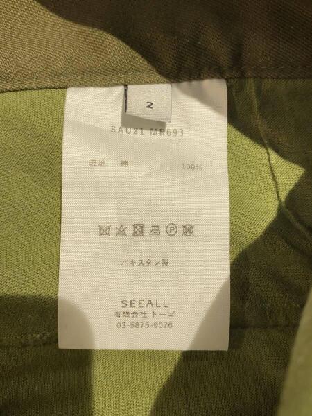 SEEALL(シーオール) / カーゴパンツ/2/コットン/カーキ/無地/SAU21