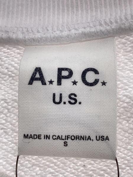 A.P.C.(アーペーセー) / U.S.ロゴスウェット/スウェット/S/コットン 