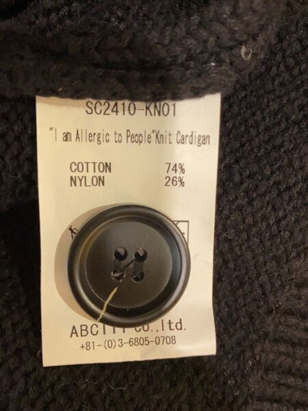 SON OF THE CHEESE(サノバチーズ) / カーディガン(厚手)/L/コットン