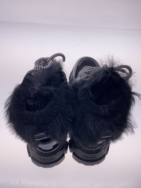 プラダ　ブーツ　ファー付き未使用品 PRADA(プラダ) / モノリス/ファー/ショートブーツ/8830 9533 | 中古品