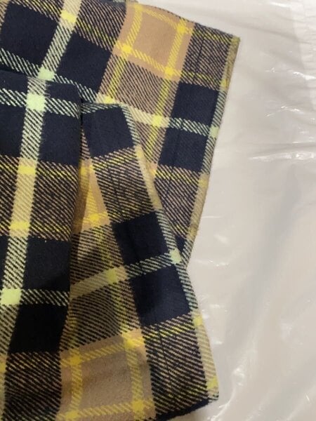 URU / 22AW/COTTON NEL EASY PANTS /ボトム/2/マルチカラー/チェック/22FCN03 URU(ウル) / 22AW/COTTON NEL EASY PANTS/ボトム/2/コットン/マルチ