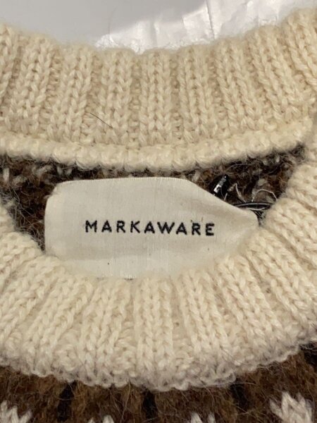 MARKAWARE(マーカウェア) / NORDIC SWEATER NATURAL COLOR ALPACA/BEG