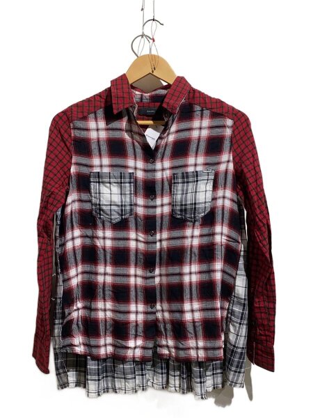 レディース DIESEL 長袖シャツ チェック柄 コットン XSサイズ